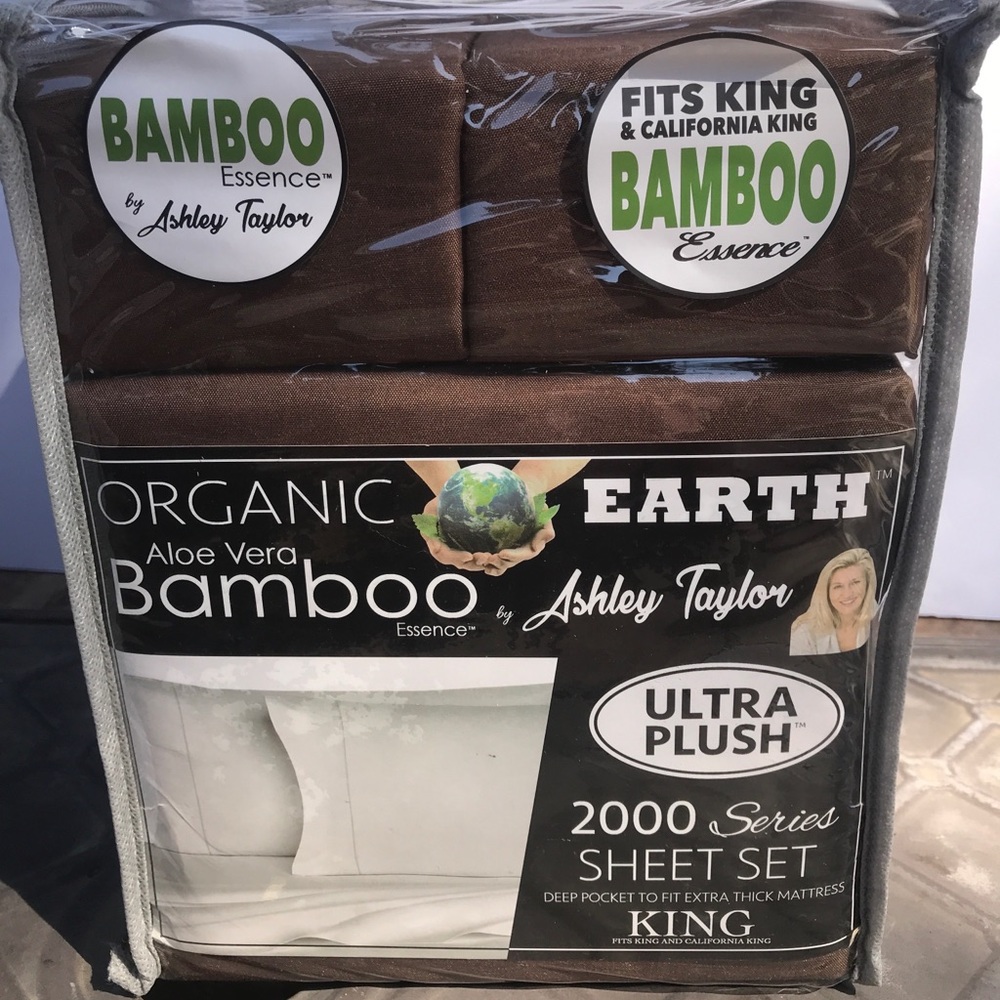 Bed Sheet Set King/Cal King Brown